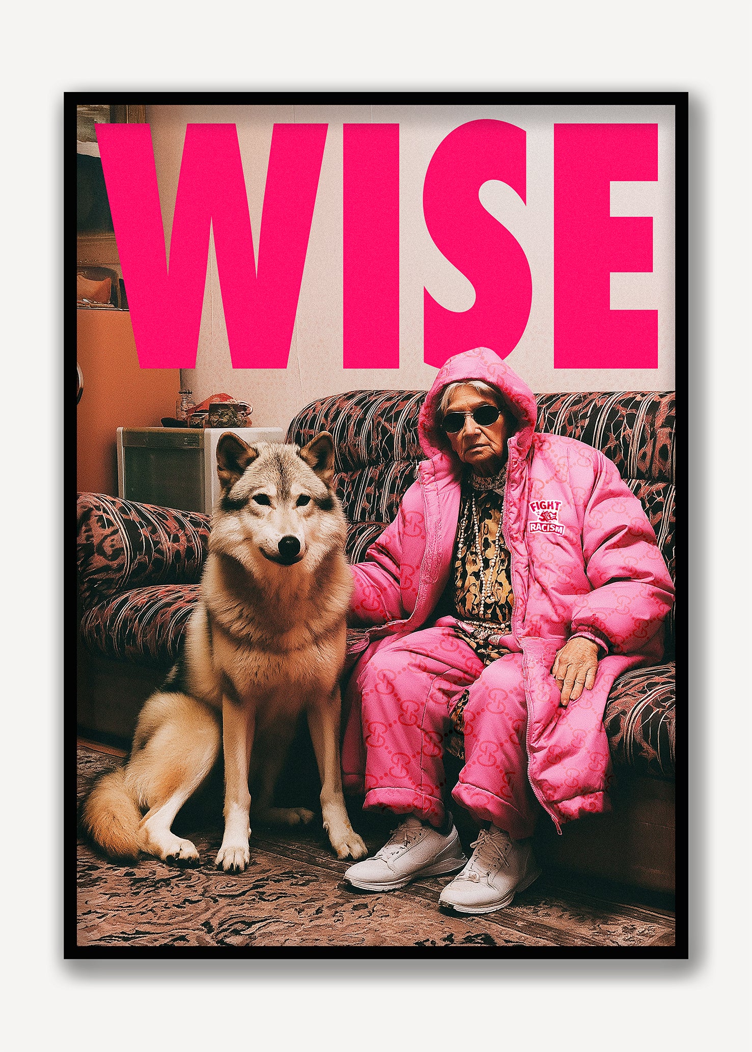 WISE— Affiche contemporaine symbolique | Collection Brute Type